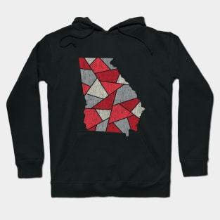 Georgia Mosaic - Red Hoodie